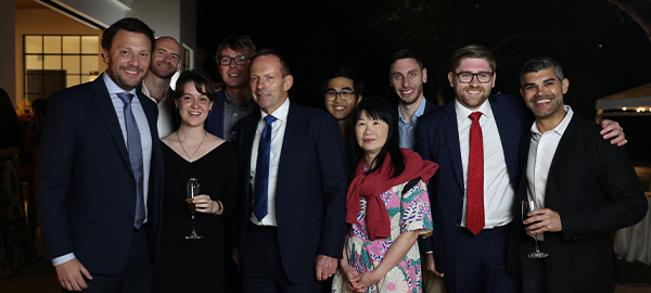 Postgraduate Scholars join former PM Tony Abbott on US University Visit