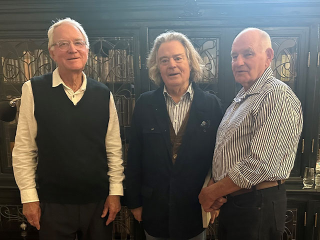 Poets Ross Donlon and Russ Erwin with regular special guest poet Luke Whitington